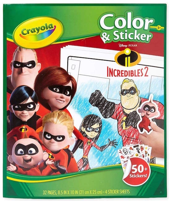Crayola Incredibles 2 Color & Sticker Book