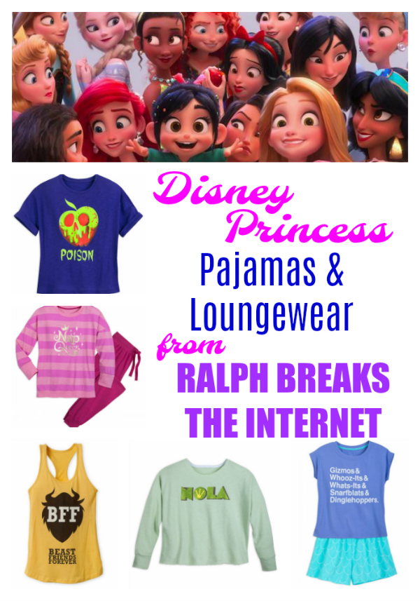 Ralph Breaks the Internet Princess Pajamas and Loungewear - Find Them Here!  - Thrifty Jinxy