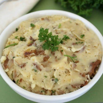 Slow Cooker Garlic Herb Mashed Potatoes (3)