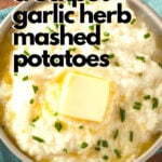 crockpot garlic herb mashed potatoes
