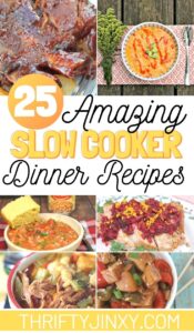 25 AMAZING Slow Cooker Dinner Recipes - Make Weeknights Easy! - Thrifty ...