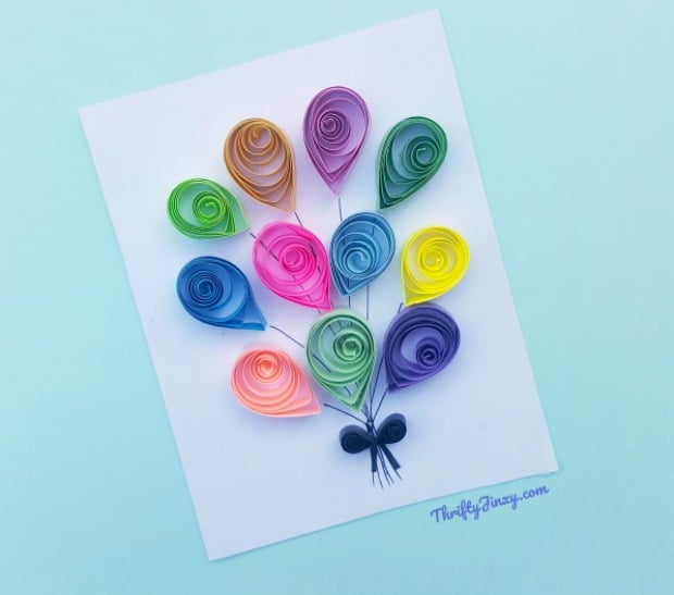 Mary Poppins Returns Balloons Paper Quilling Craft