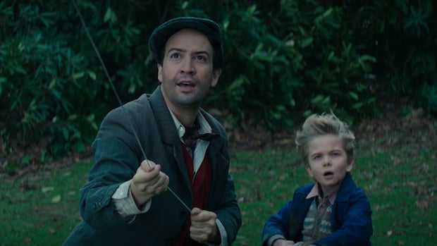 Lin-Manuel Miranda stars as Jack who jumps in to help Georgie Banks (Joel Dawson) in Disney‚Äôs original musical MARY POPPINS RETURNS, a sequel to the 1964 MARY POPPINS which takes audiences on an entirely new adventure with the practically-perfect nanny and the Banks family.