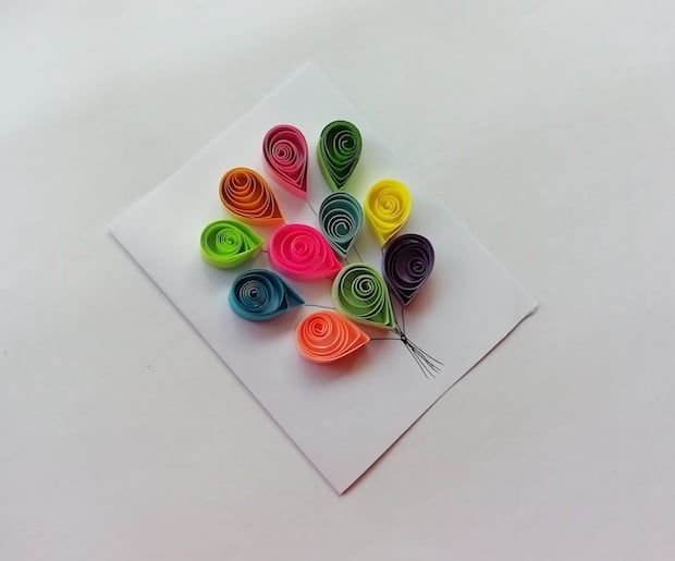 Balloons Paper Quilling Craft