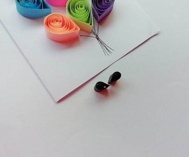 Balloons Paper Quilling Craft