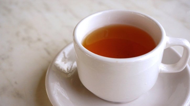 Medicine Ball Tea in White Cup