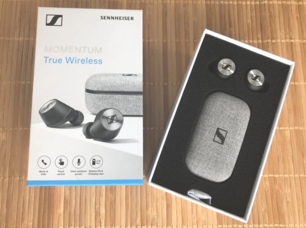 Sennheiser MOMENTUM True Wireless Earbud Headphones Box