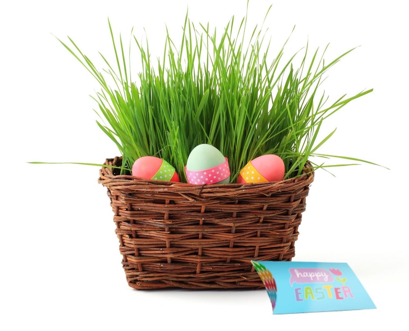 easter basket with pillowbox envelope