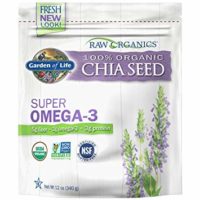 Garden of Life Raw Organic Omega 3 Chia Seeds - Superfood for Healthy Cholesterol and Blood Sugar, 12 oz Pouch