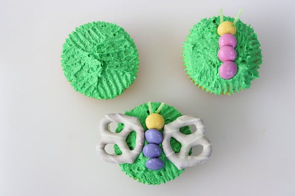 Making Spring Butterfly Cupcakes