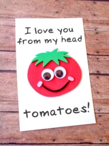 DIY Father's Day Card Tomato Design