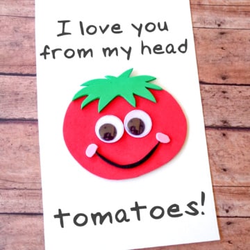 DIY Father's Day Card Tomato Design