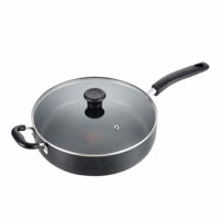 T-fal B36290 Specialty Nonstick 5 Qt. Jumbo Cooker Sauté Pan with Glass Lid, Black