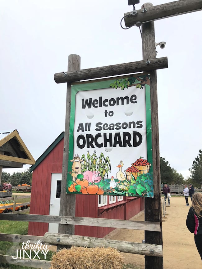 All Seasons Apple Orchard Sign