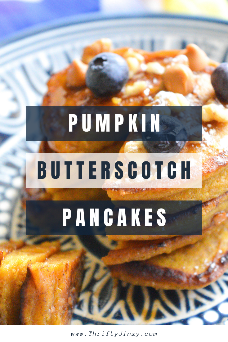 Pumpkin Butterscotch Pancakes Recipe - Thrifty Jinxy