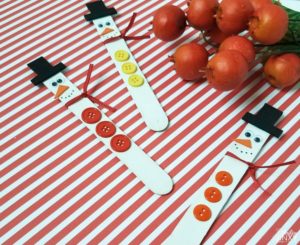 Adorable Craft Stick Snowman Magnets for the Kids to Make - Thrifty Jinxy