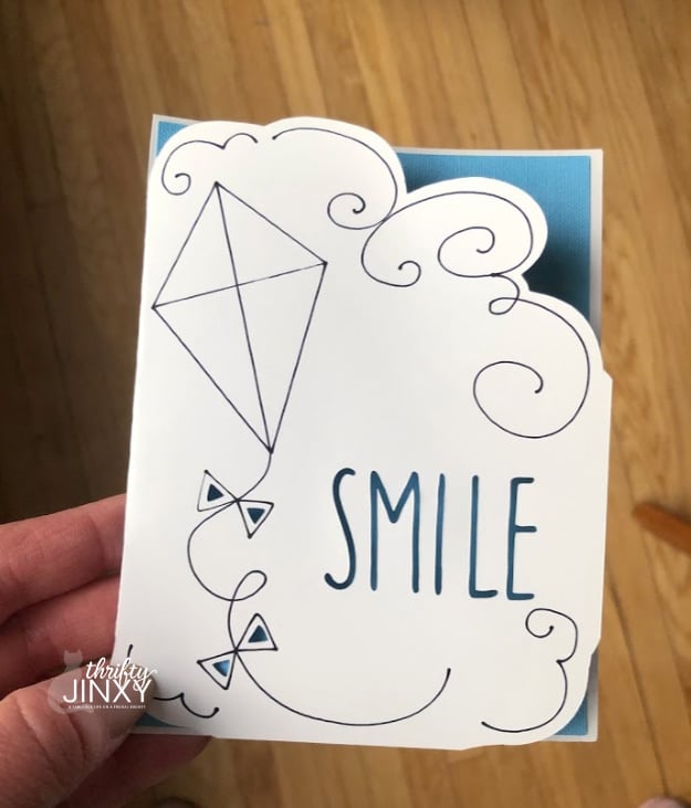 Cricut Smile Kite Card