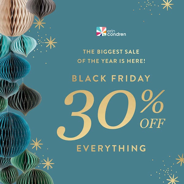 Erin Condren Black Friday 30 Percent Off Sale