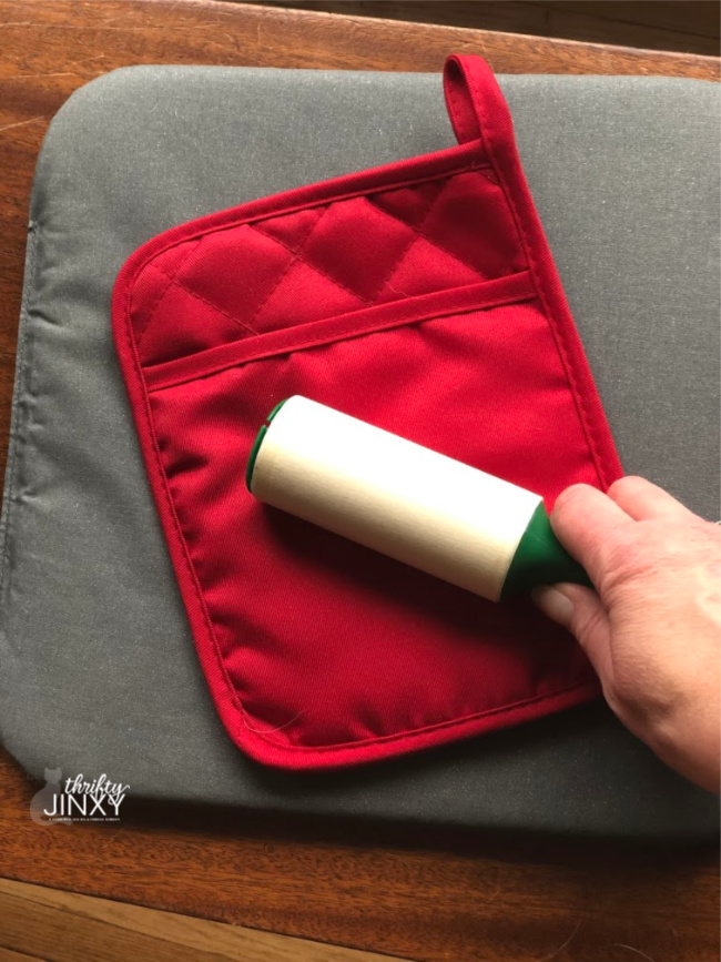 Prepare Surface for Cricut Iron On with Lint Roller