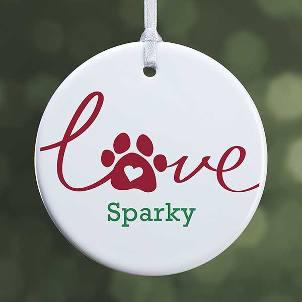 personalized pet ornament