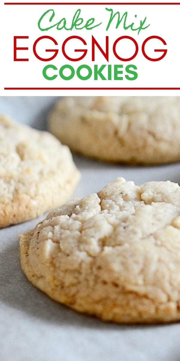 Easy Cake Mix Eggnog Cookies Recipe - Thrifty Jinxy
