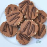 Chocolate Pecan Cookies on a Plate