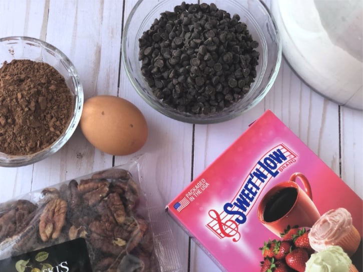 Chocolate Pecan Slice Cookie Ingredients