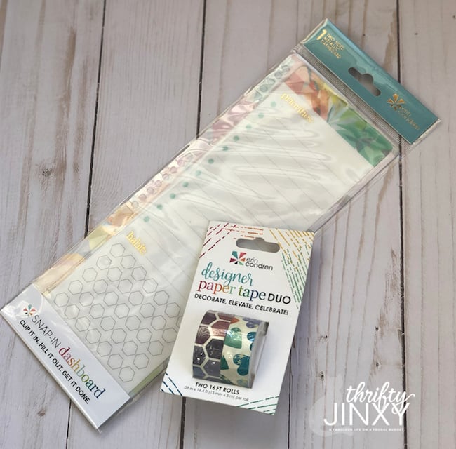 Erin Condren Dashboard Paper Tape