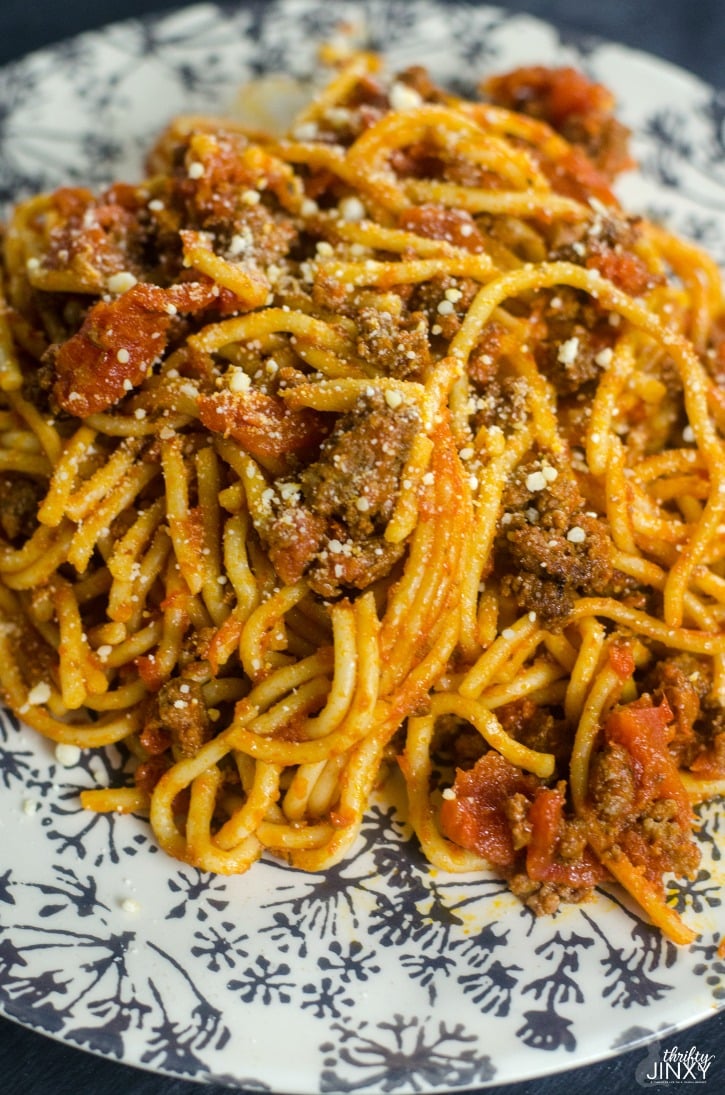 Instant Pot Spaghetti and Meat Sauce Recipe