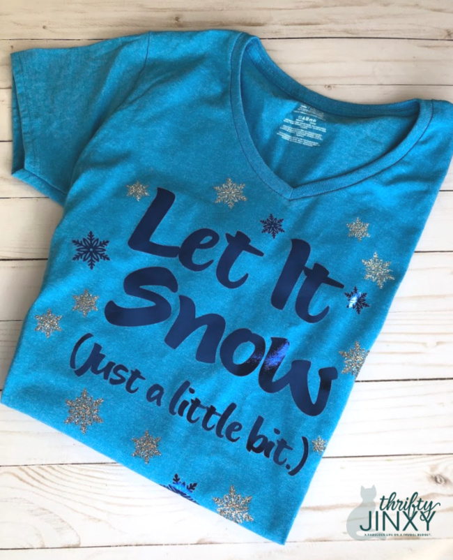 Let it Snow T-shirt Cricut