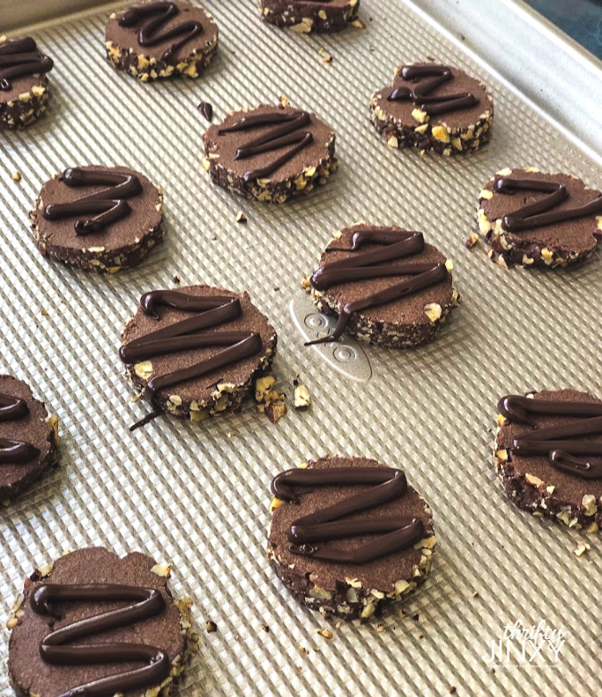 Chocolate Pecan Slice Cookies