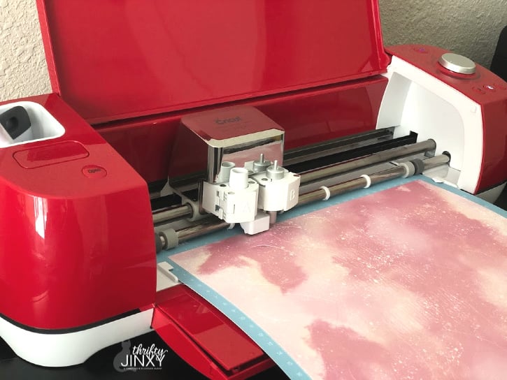 Cutting Cricut Infusible Ink Transfer Sheet in Explore Air 2