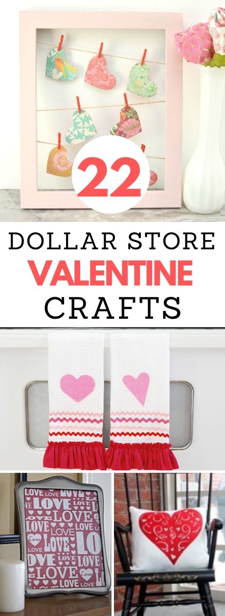 Dollar Store Valentine Crafts