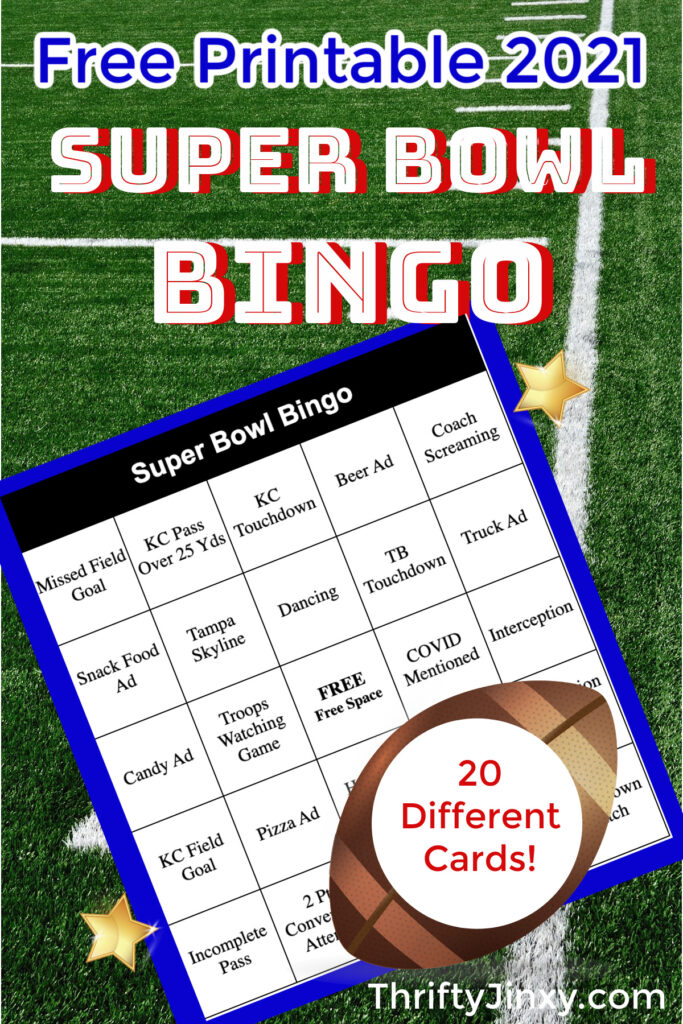 Downloadable 2022 Super Bowl LVI Bingo Boards –