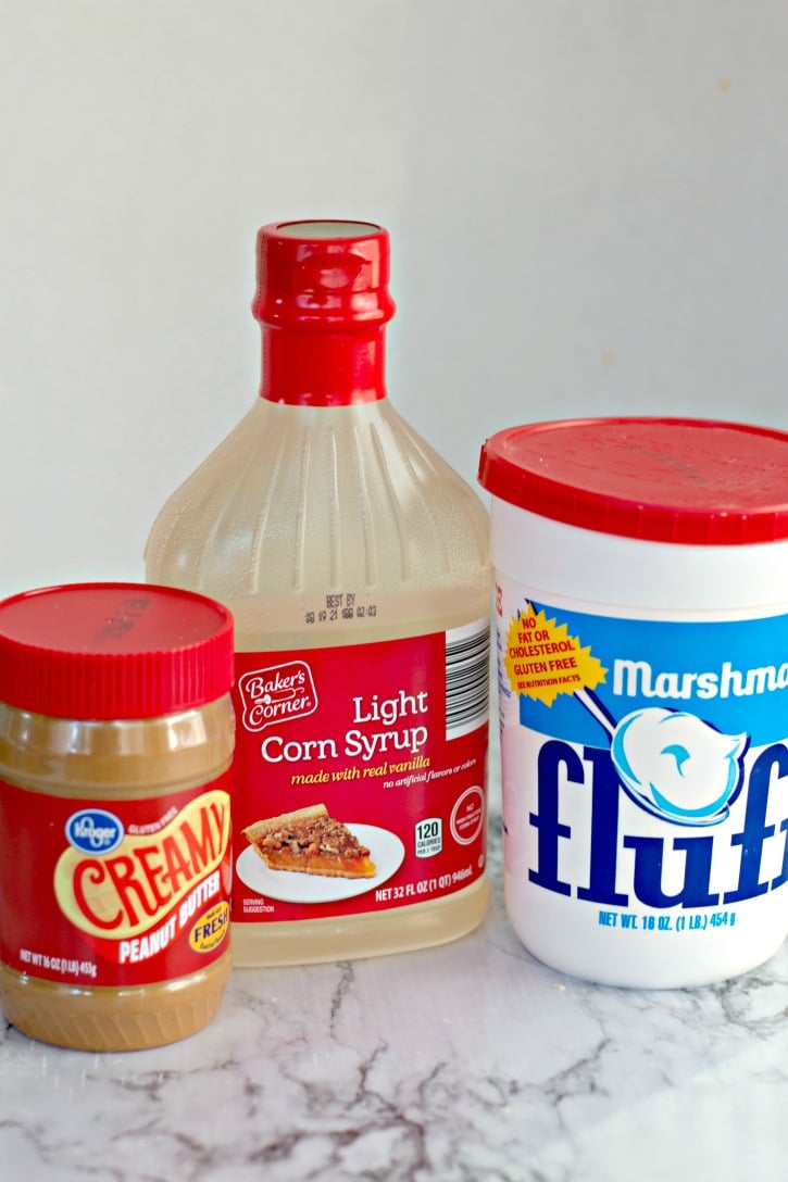 Homemade Amish Peanut Butter Spread ingredients needed