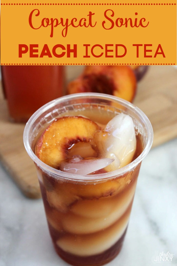 Copycat Sonic Peach Iced Tea Recipe