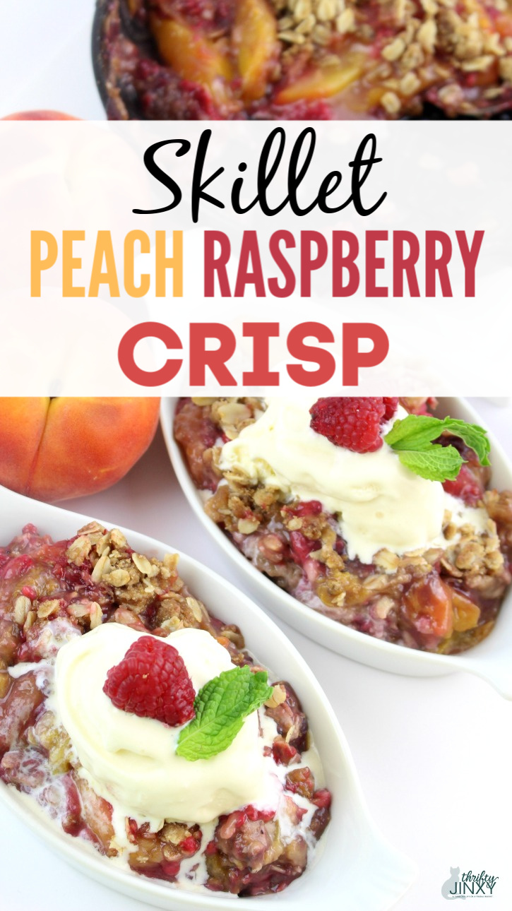 Skillet Peach Raspberry Crisp Recipe