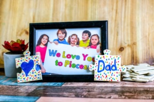Love You to Pieces Picture Frame Craft