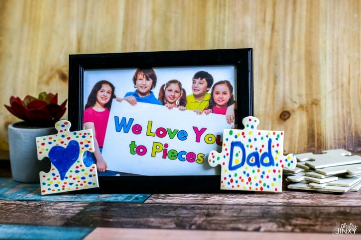 We Love You to Pieces Picture Frame Craft 