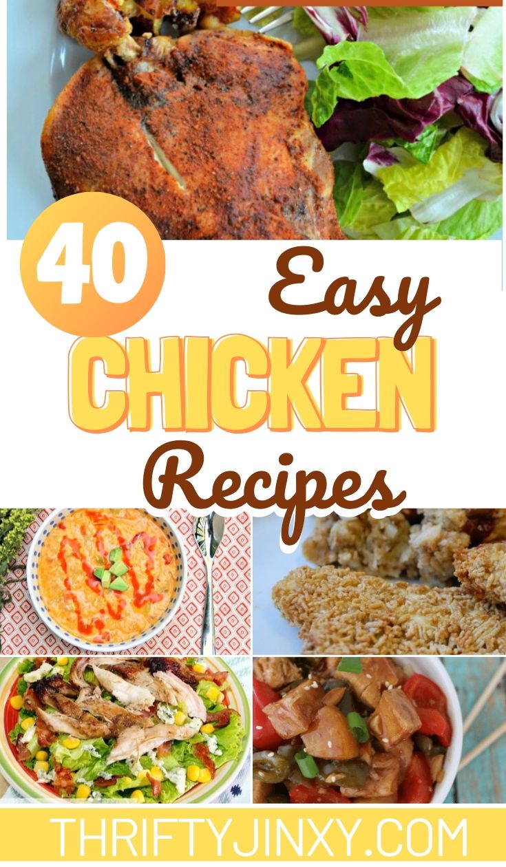 40 Easy Chicken Recipes Your Family Will Absolutely Love - Thrifty Jinxy