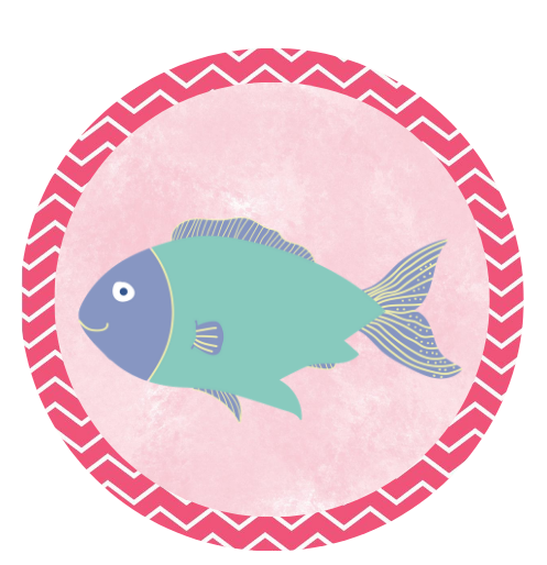 FISH CUPCAKE TOPPER