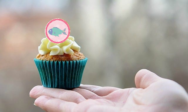 summer cupcake topper