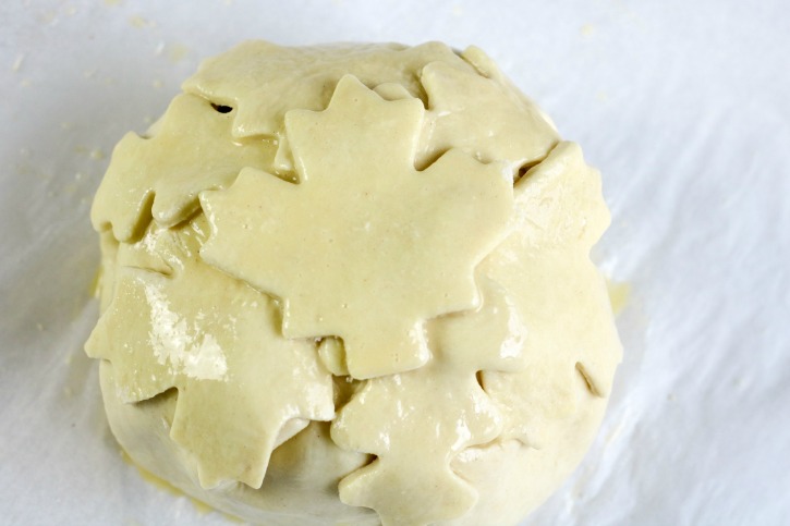 Apple Cranberry Brie en Croute process
