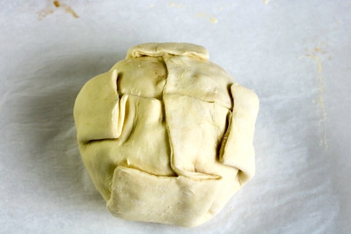 Apple Cranberry Brie en Croute process