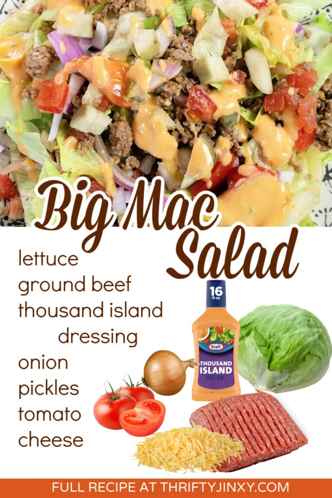 Big Mac Salad Recipe with Photos