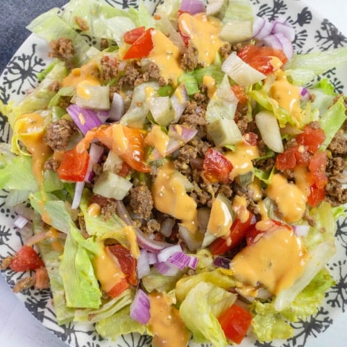 Big Mac Salad Recipe - Thrifty Jinxy