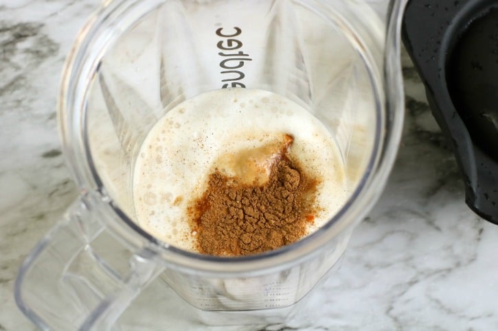 Iced Pumpkin Spice Latte process