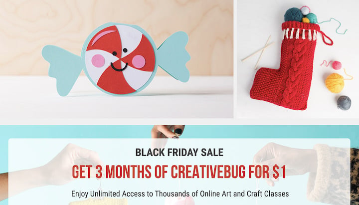 Creativebug Black Friday Deal