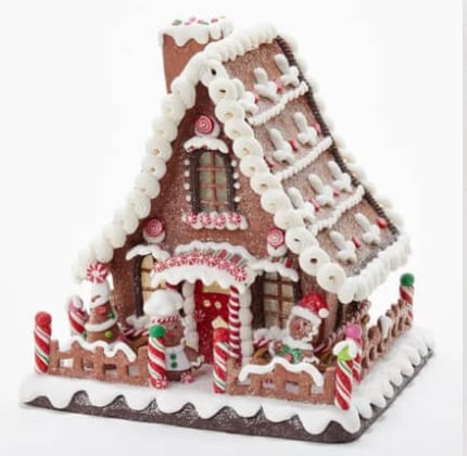 light up gingerbread house
