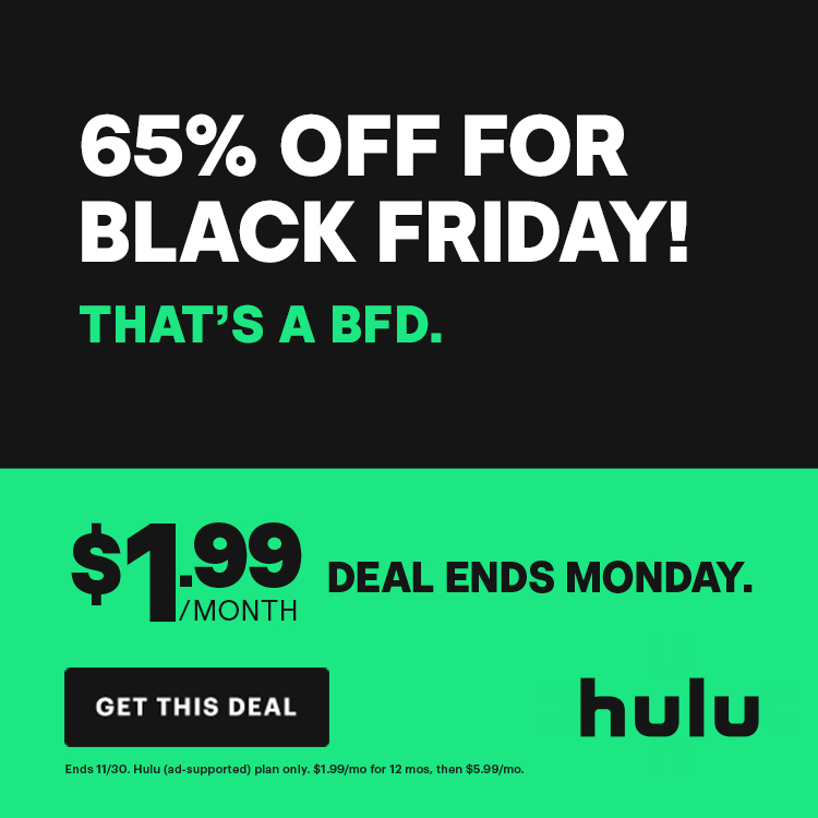 Hulu Black Friday Deal Just 1.99/Month! Thrifty Jinxy